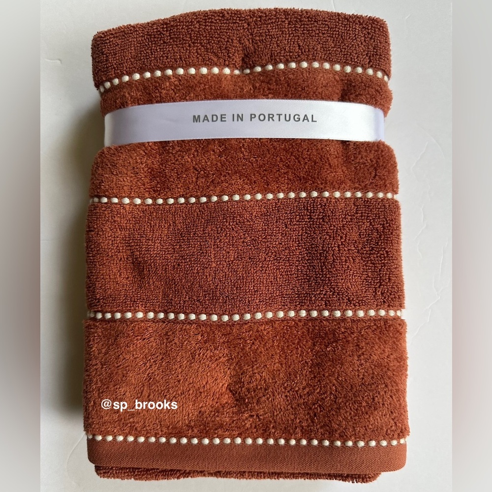 🎁6PC FELPINTER Velour Bath Towel Set - Rust - Cotton, Super Soft & Absorbent - Picture 6 of 11